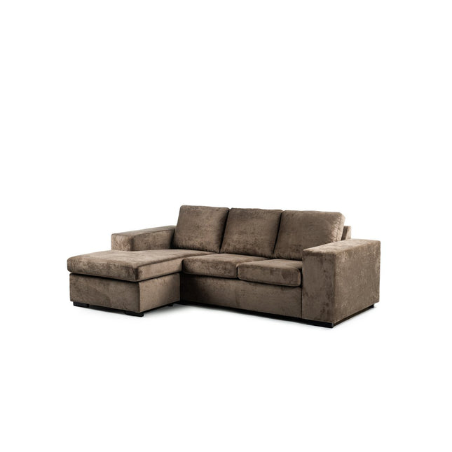 3 seater sofa CL L+R, fabric Hotel Chique, H430 brown