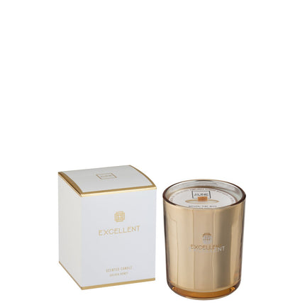 J-Line Excellent Scented Candle – Golden Honey – gold - 80U