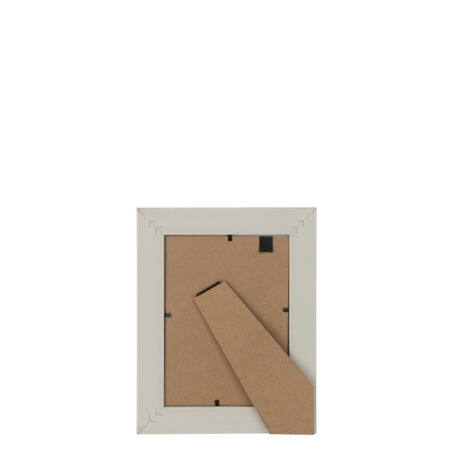 J-Line photo frame - photo frame Woven - wood - dark beige - 2 pieces