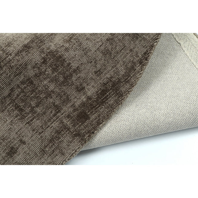 J-Line carpet Round Handmade - polyester - gray