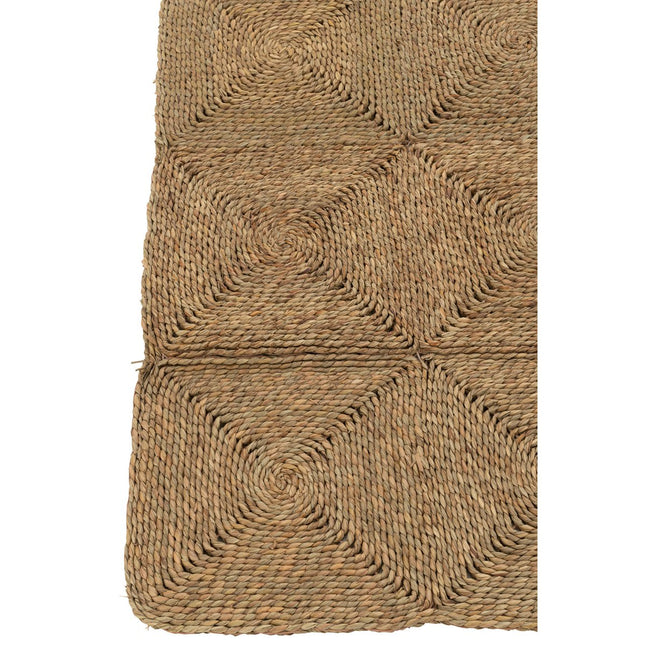 J-Line carpet Squares Woven Rope - polyester - natural