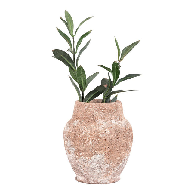 Campello Pot - Pot in cement, bruin, Ø13,5x15,5 cm