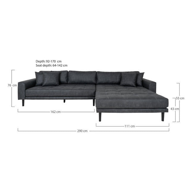 Lido Lounge Sofa - Dark Gray