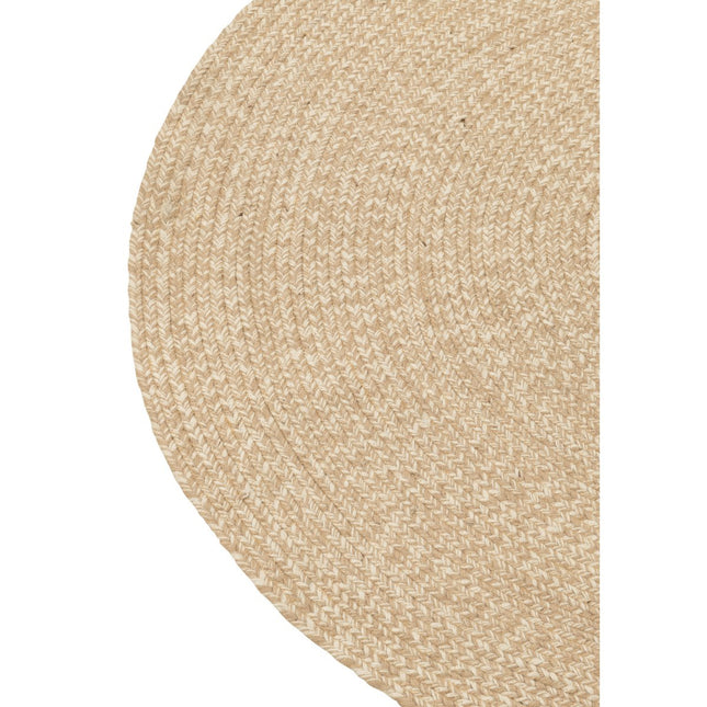J-Line tapijt Miami Outdoor - polyester - naturel/wit - medium
