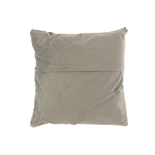 J-Line Cushion Sequin - velvet - gray/pink