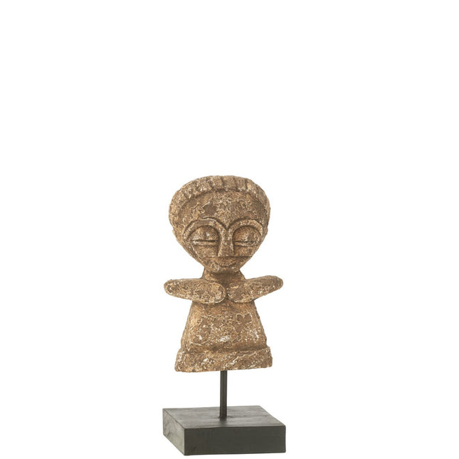 J-Line statue Ying Albasia - wood - natural - small