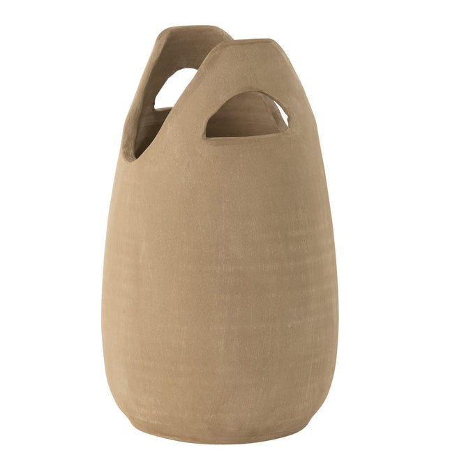J-Line vase Handle - ceramic - beige - large