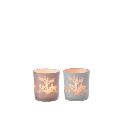 J-Line scented candle Happiness Blooms Mimosa&amp;Rose - white - S - 30U