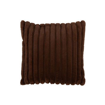 J-Line Cushion Corduroy - polyester - chocolate