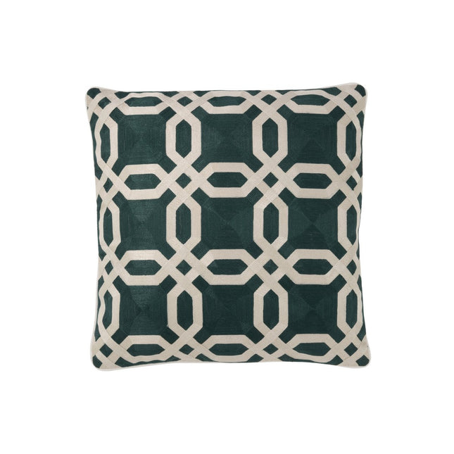 J-Line Cushion Palermo - textile - green - 2 pieces