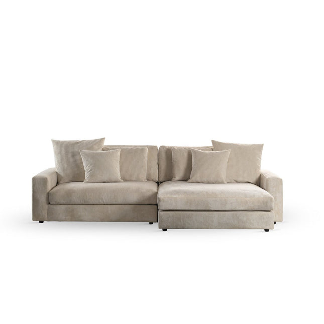 3 seater sofa CL L+R, fabric Lincoln 83, RIB920 natural