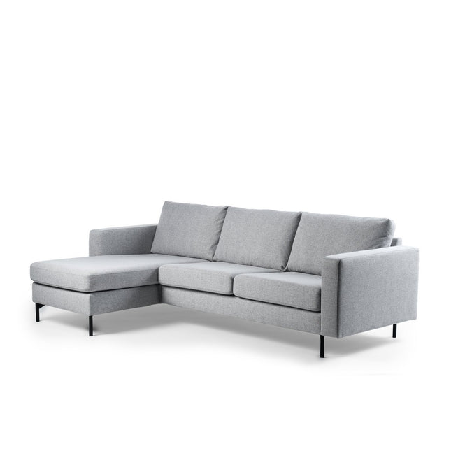 3 seater sofa CL L+R, fabric Chloe, C311 gray