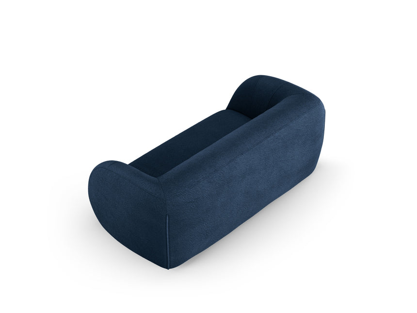 Boucle sofa, Ash, 2-seater, dark blue