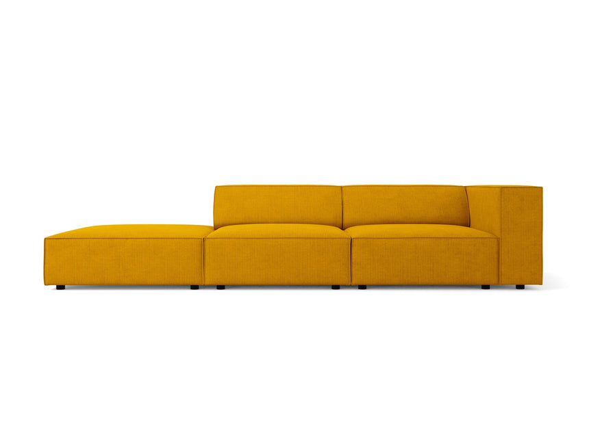 Left sofa, Arendal, 4-seater, Mustard