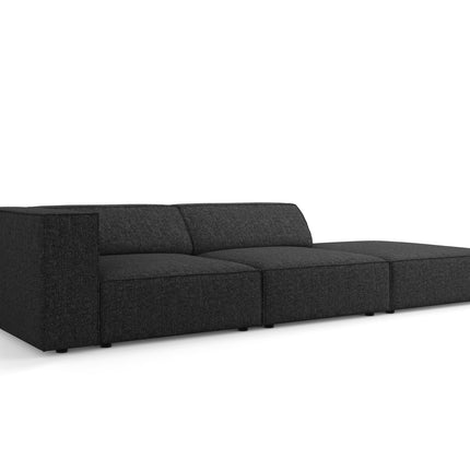 Right bench, Arendal, 4-seater, black