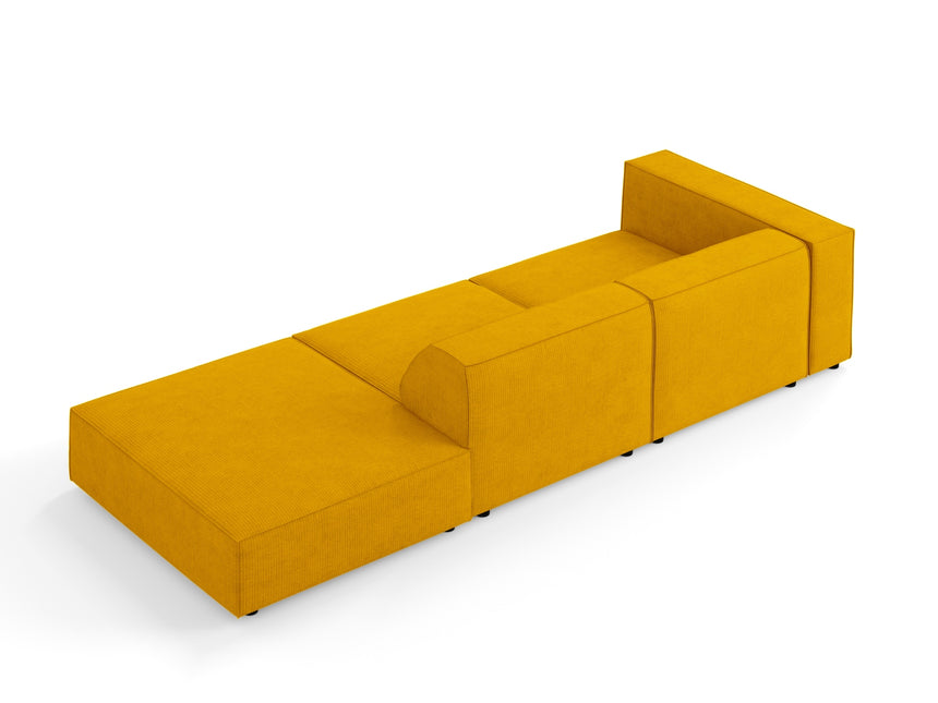 Right bench, Arendal, 4-seater, Mustard