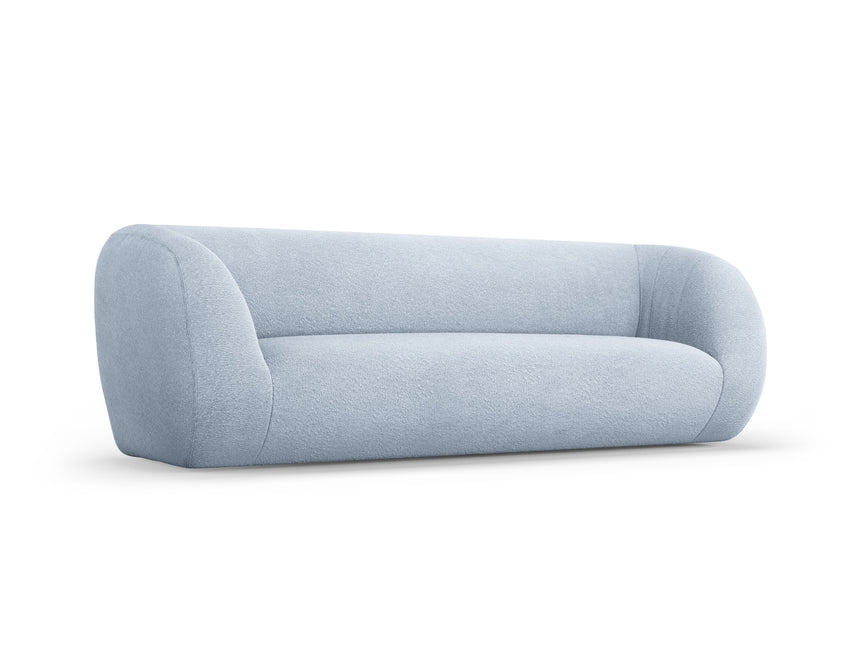 Boucle sofa, Ash, 3-seater, light blue