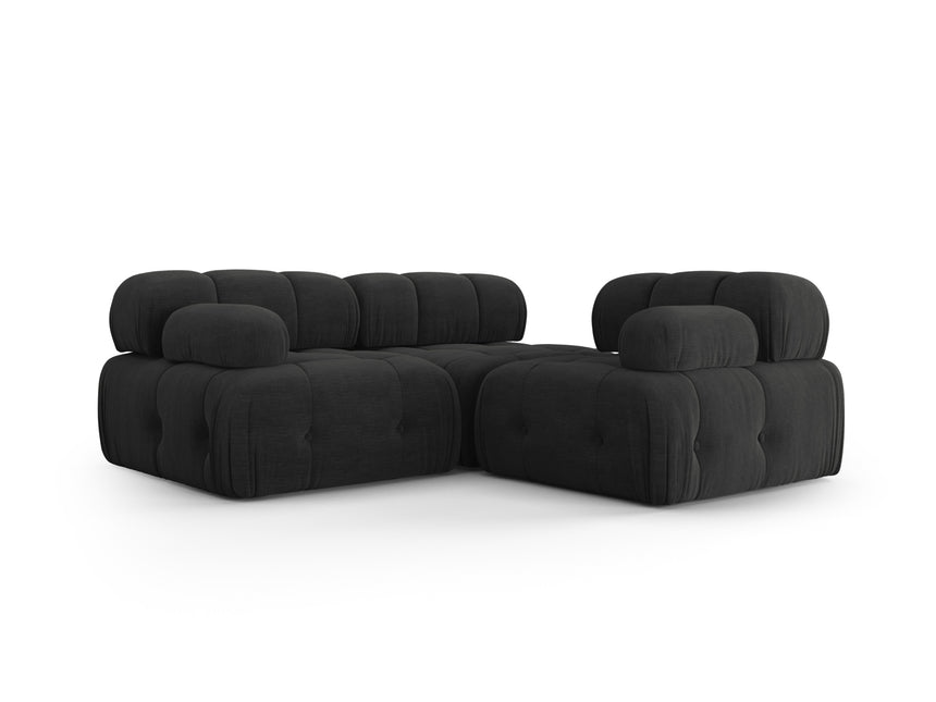 Modular sofa, Ferento, 3-seater, black