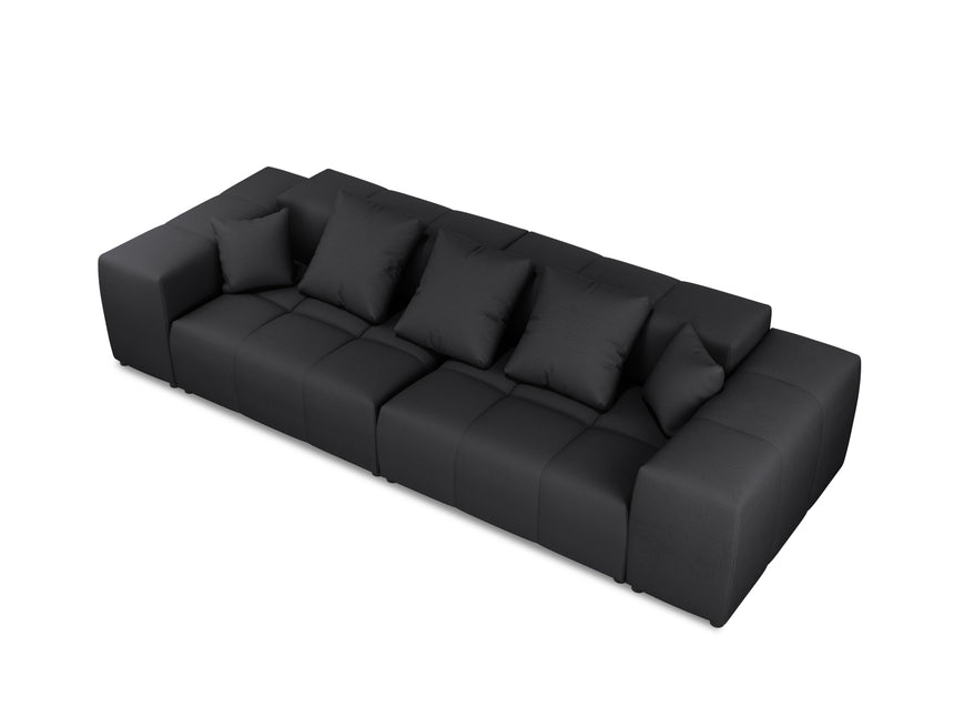 Modular sofa, Rome, 3-seater, black