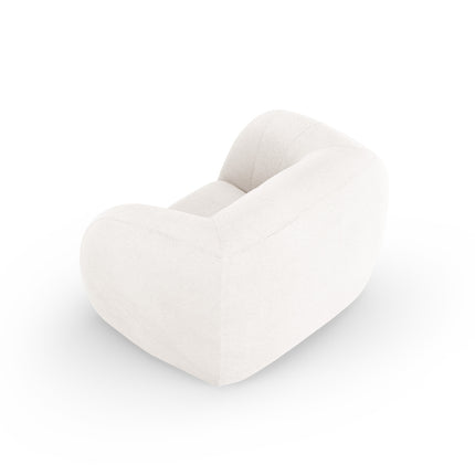 Boucle Armchair, Ash, 1 Seater, White