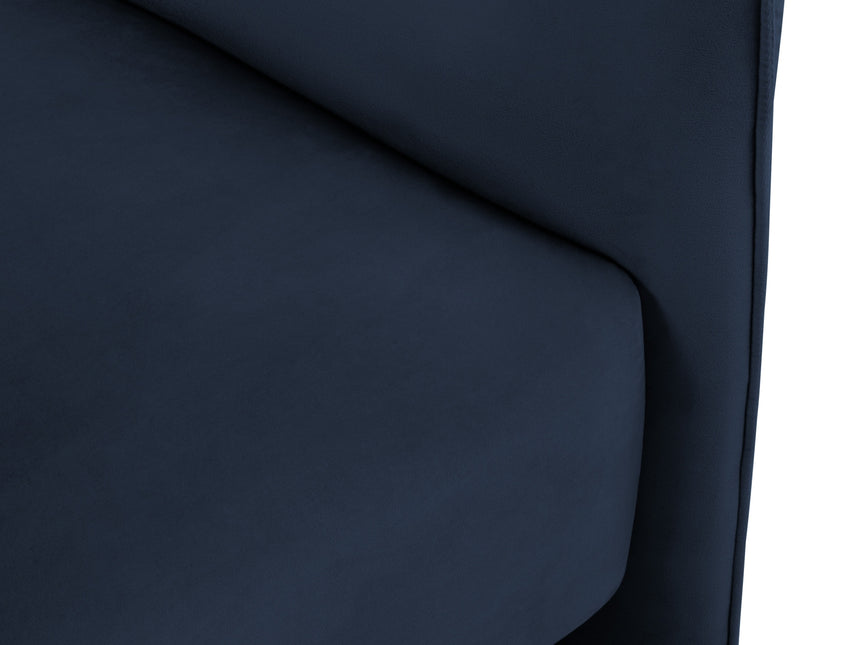 Velvet armchair, Pelago, 1-seater, dark blue
