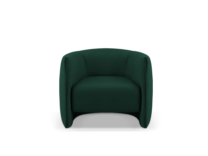 Velvet armchair, Pelago, 1-seater, bottle green