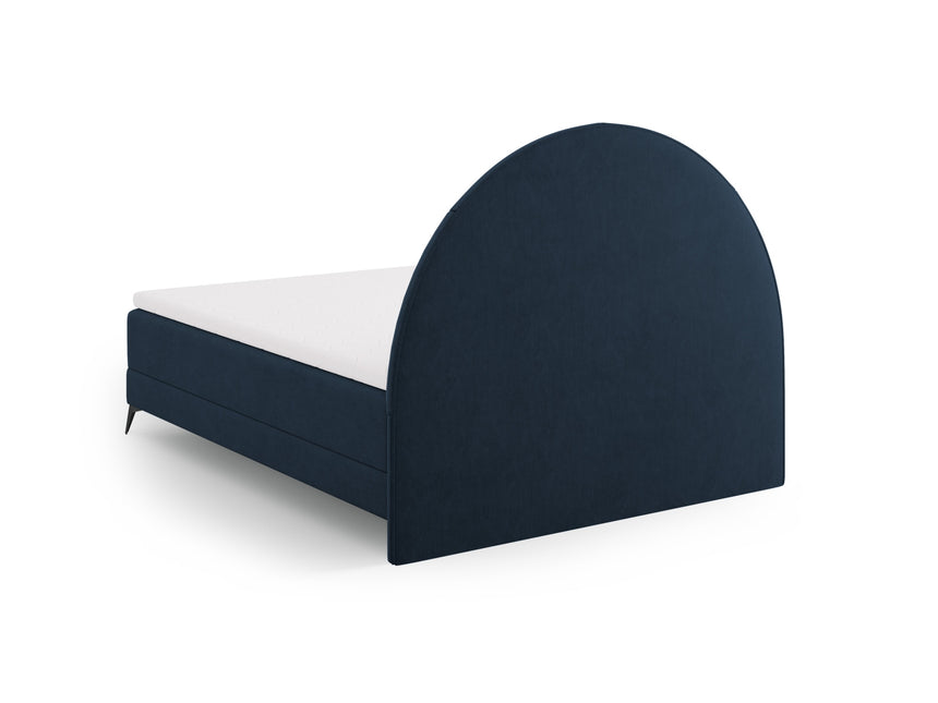 Box spring bed set: headboard + box spring/mattress + top mattress, Sunset, royal blue