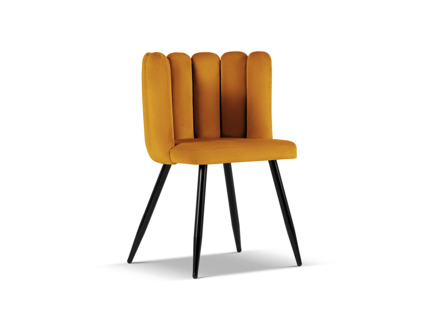 Velvet chair, Evora, gold