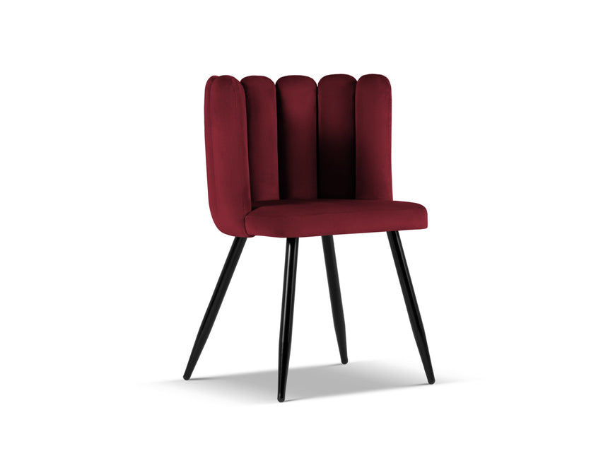 Velvet chair, Evora, burgundy
