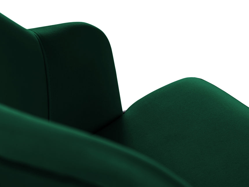 Velvet chair, Sandrine, bottle green