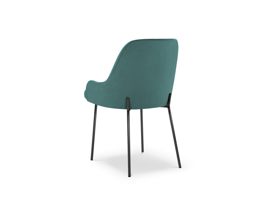 Velvet chair, Malaga, petrol