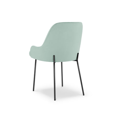 Velvet chair, Malaga, mint