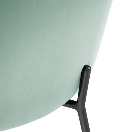 Velvet chair, Malaga, mint