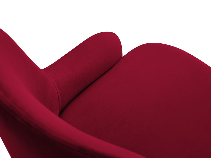 Velvet chair, Malaga, red