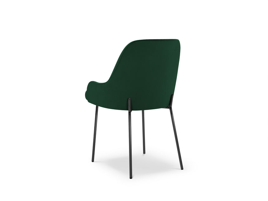 Velvet chair, Malaga, bottle green