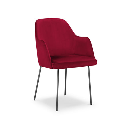 Velvet chair, Padua, red