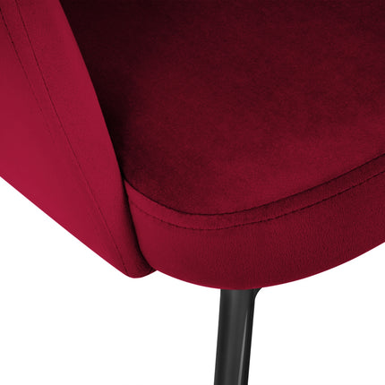 Velvet chair, Padua, red