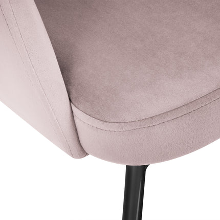 Velvet chair, Padua, lavender