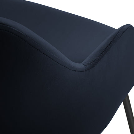Velvet chair, Padova, dark blue