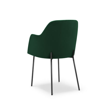 Velvet chair, Padova, bottle green