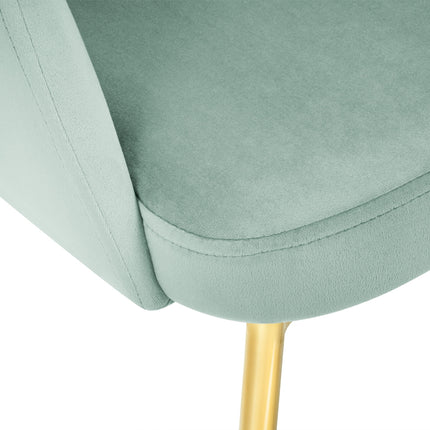 Velvet chair, Padova, mint