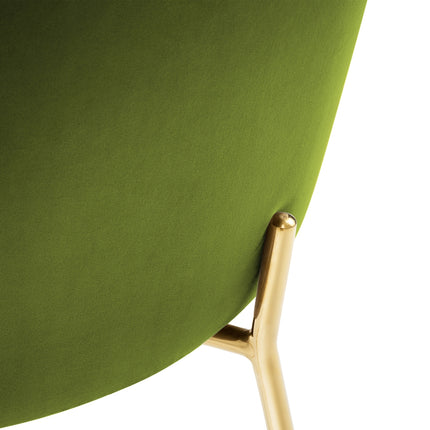Velvet chair, Padova, green