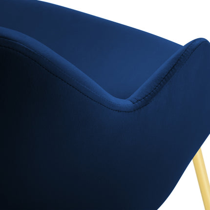 Velvet chair, Padua, royal blue