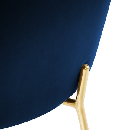 Velvet chair, Padua, royal blue