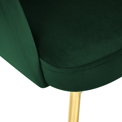 Velvet chair, Padova, bottle green