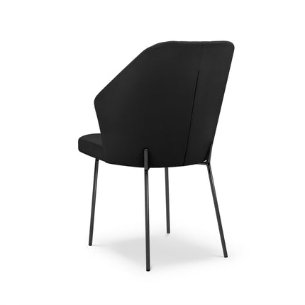 Velvet chair, Borneo, black
