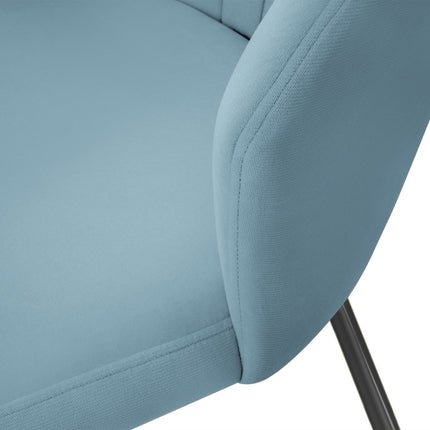 Velvet chair, Borneo, light blue