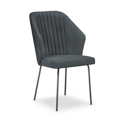 Velvet chair, Borneo, gray