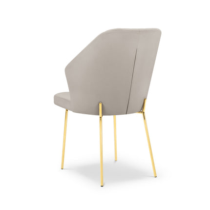 Velvet chair, Borneo, beige
