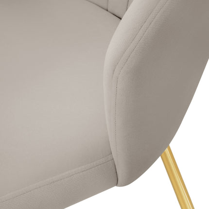 Velvet chair, Borneo, beige